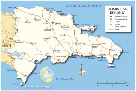 Dominican-Republic-Map Map of the Dominican Republic