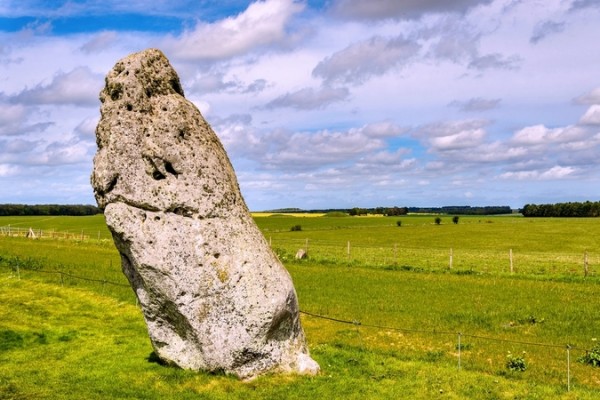 The Heel Stone near Stonehenge - England