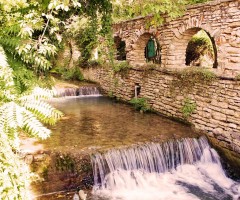 Waterfall in Balchik Palace - Bulgaria