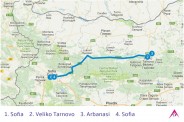 Route of Veliko Tarnovo and Arbanasi Tour from Sofia