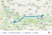 Route of Veliko Tarnovo and Arbanasi Tour from Sofia