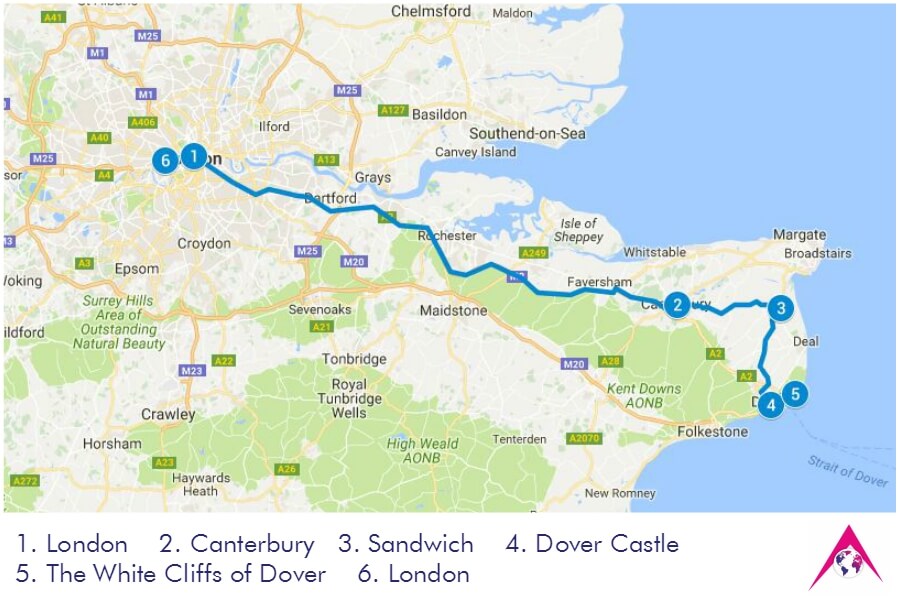 le tour de sandwich route