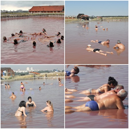 Mud Baths in Atanasovo Lake in Bulgaria