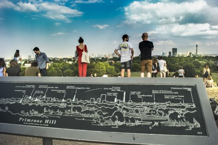 At the top of Primrose Hill - London